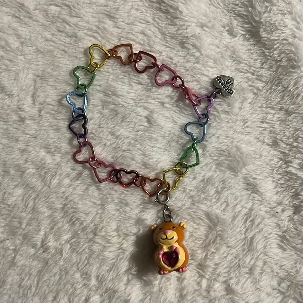 Charm It! Rainbow Heart Bracelet